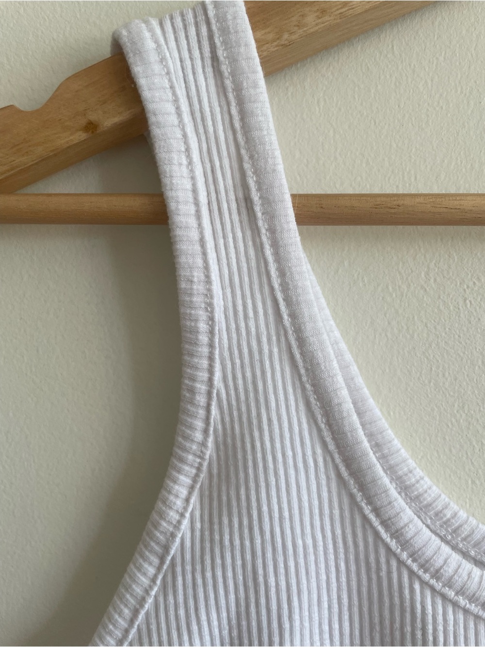 envy White Ribbed Tank with Button-Front - Picture 2 of 3